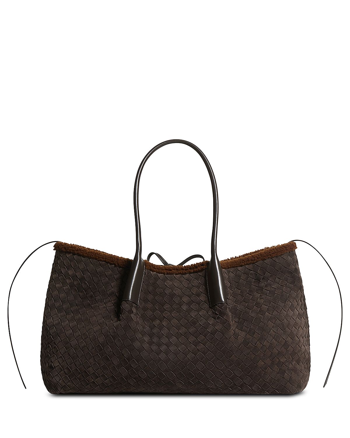 Bottega Veneta Large Pinacoteca Reversible Suede & Shearling Tote