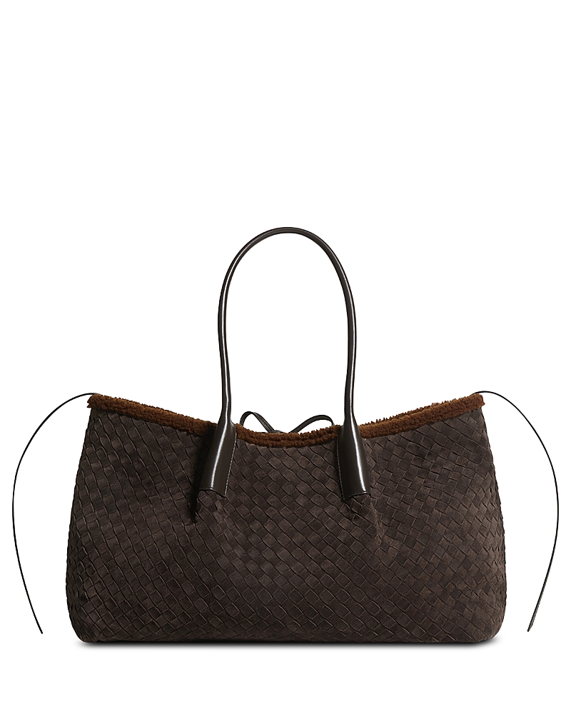 Bottega Veneta Large Pinacoteca Reversible Suede & Shearling Tote · OS