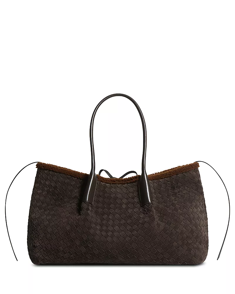 Bottega Veneta Large Pinacoteca Reversible Suede & Shearling Tote