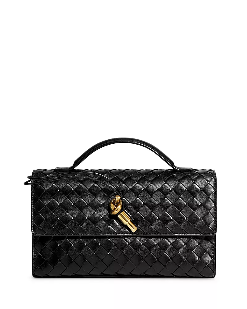 Bottega Veneta Andiamo Intrecciato Top Handle Bag