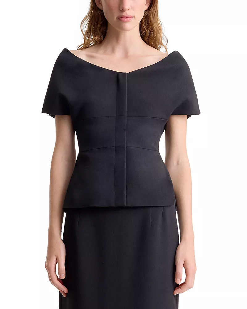 Fforme Dalia Paneled Off-the-Shoulder Top