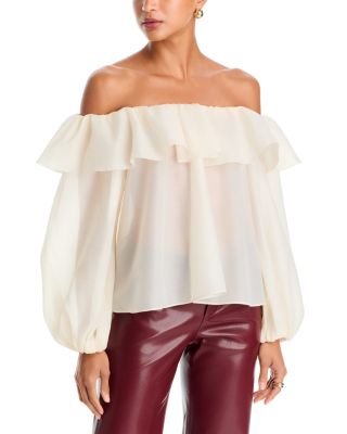 Alta Off-the-Shoulder Ruffled Top