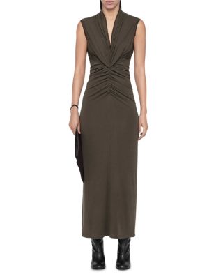 Dariya Draped Neck Maxi Dress