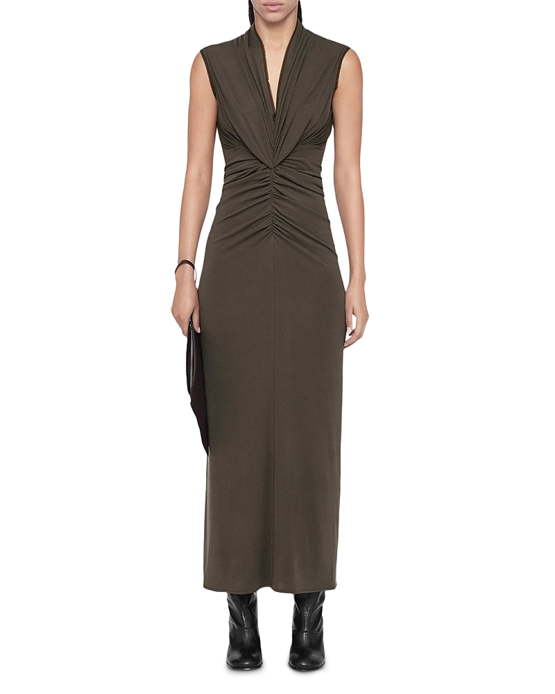 Allsaints Dariya Draped Neck Maxi Dress
