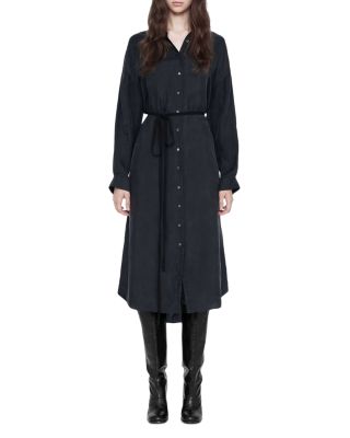 Yurra Tie Waist Shirt Dress