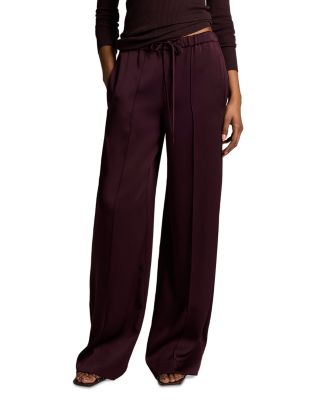 Mid Rise Tailored Drawstring Pants