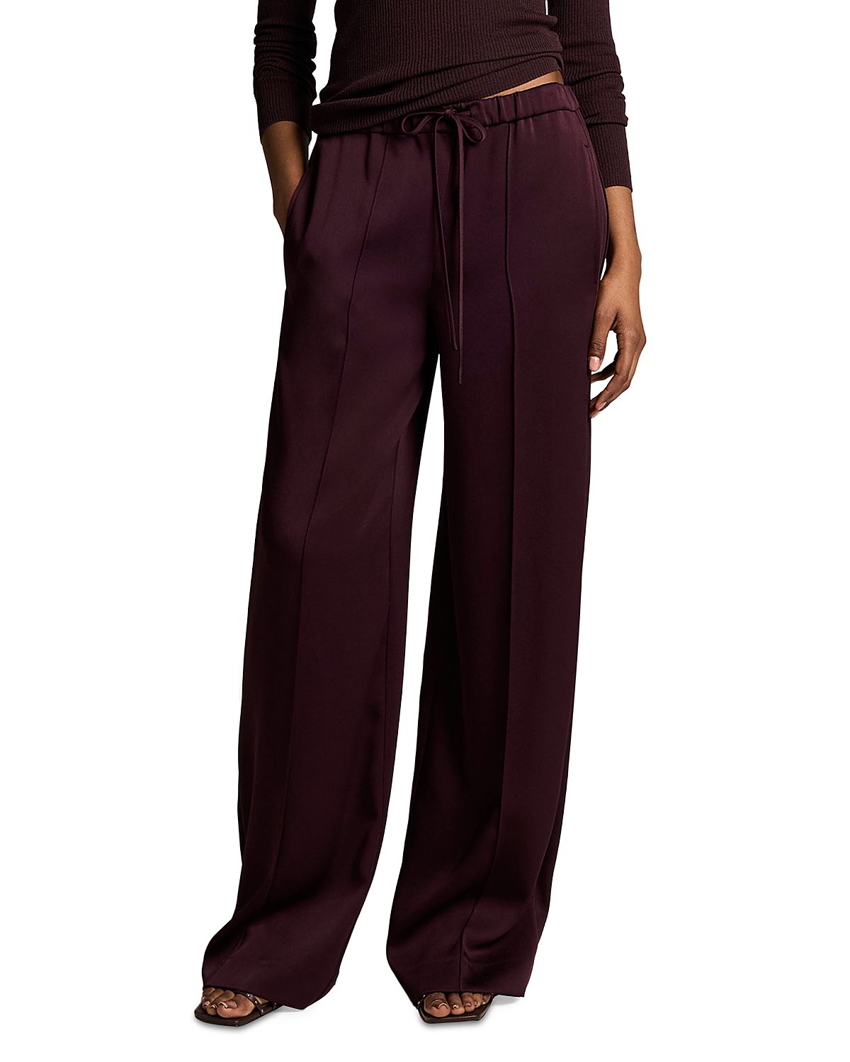 Vince Mid Rise Tailored Drawstring Pants