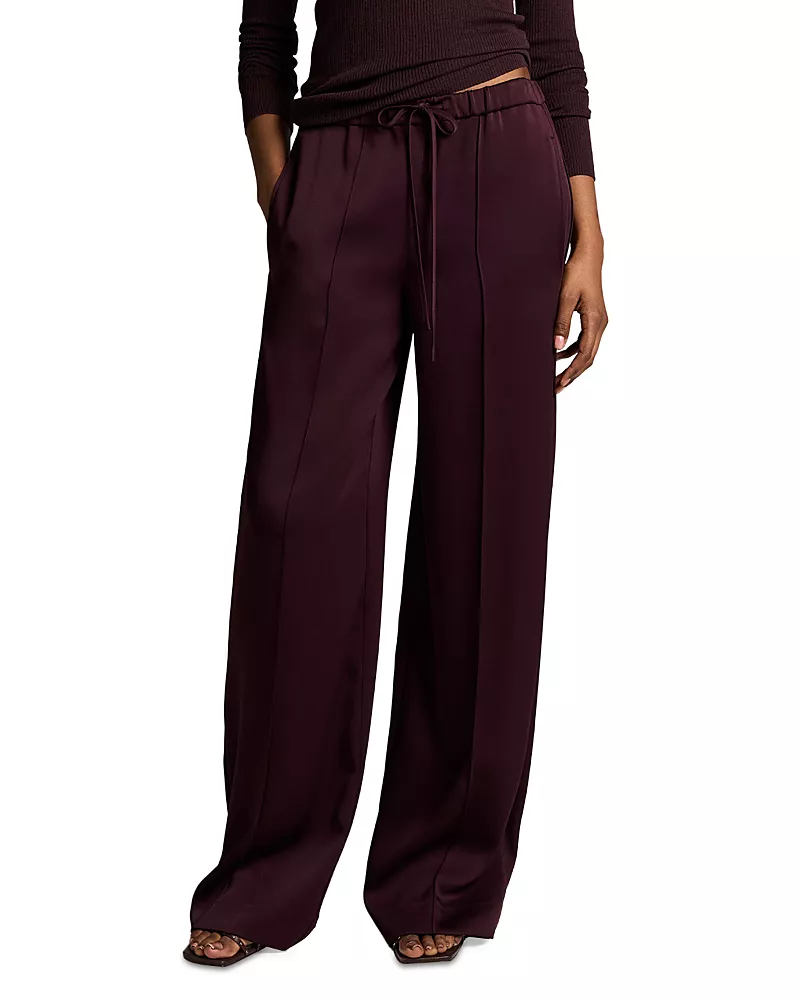 Vince Mid Rise Tailored Drawstring Pants