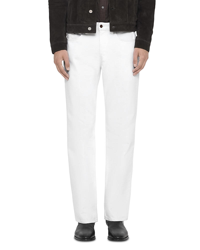 Allsaints Regular Fit Bootcut Jeans in Optic White