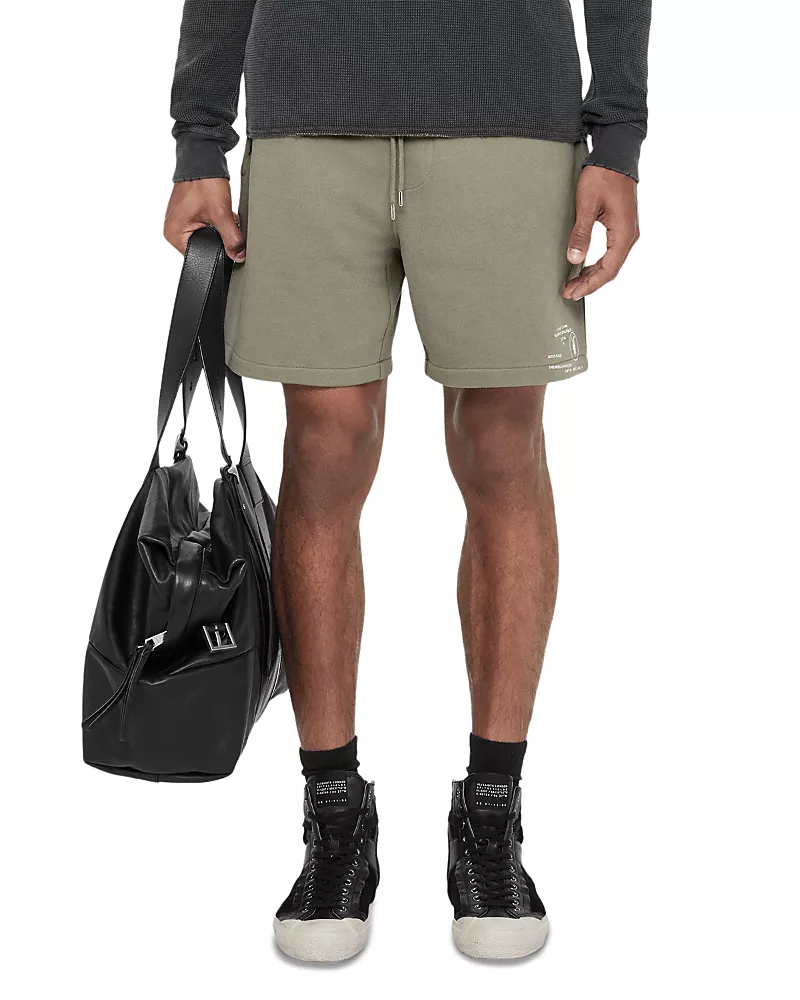 Allsaints Raphy Cotton 6.7 Drawstring Shorts