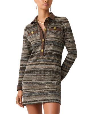 Maria Houndstooth Collared Dress