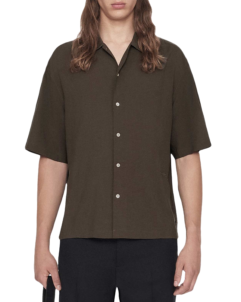 Allsaints Archer Oversized Point Collar Shirt