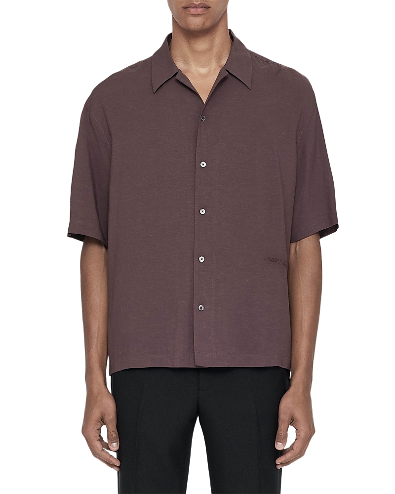 Allsaints Archer Oversized Point Collar Shirt