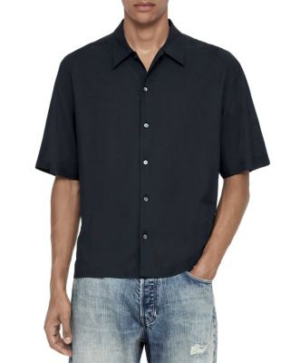 Allsaints Archer Oversized Point Collar Shirt