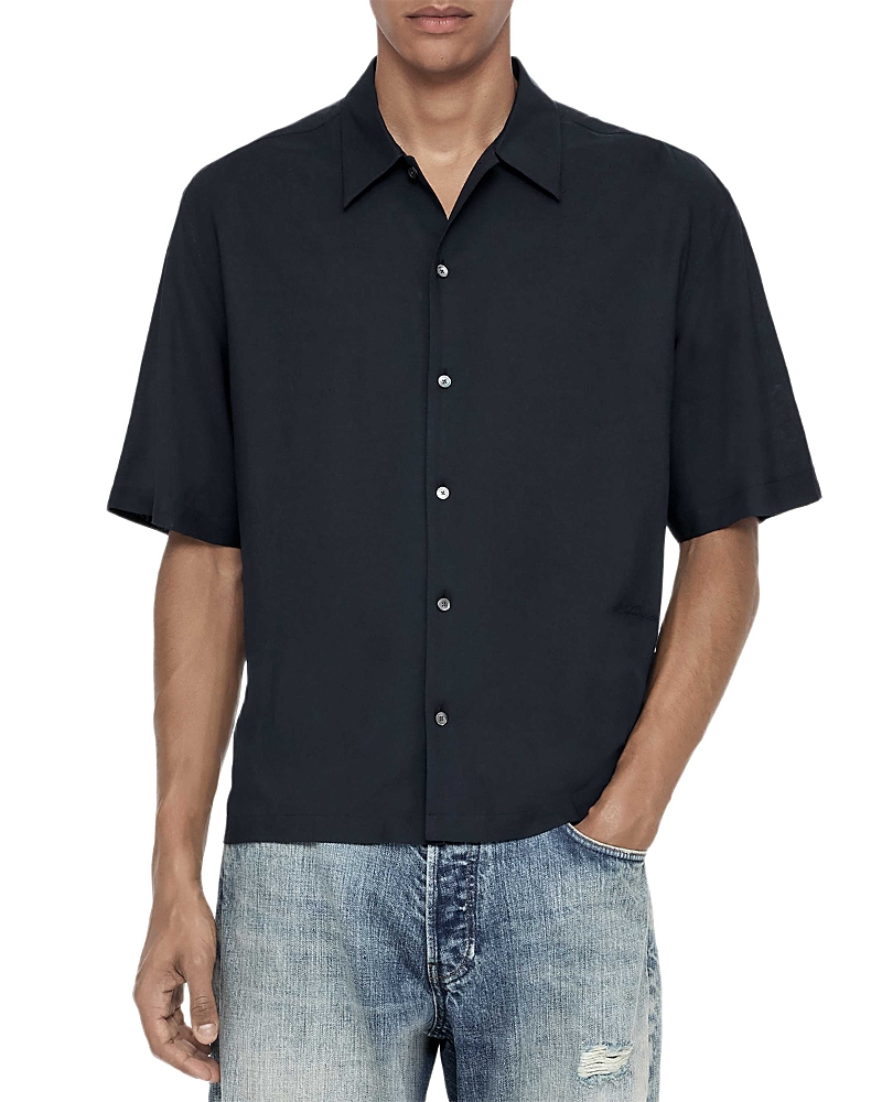 Allsaints Archer Oversized Point Collar Shirt