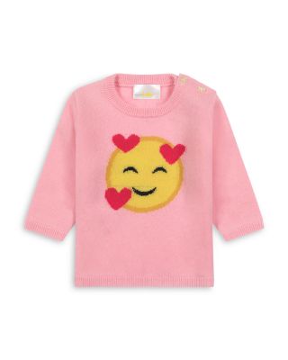Girls' Smile Hearts Intarsia Cashmere Sweater, Baby - Exclusive