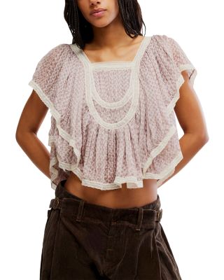 Clara Ruffled High Low Hem Top