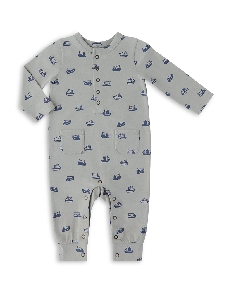 Pehr Boys' Essentials Henley Patch Pocket Romper - Baby