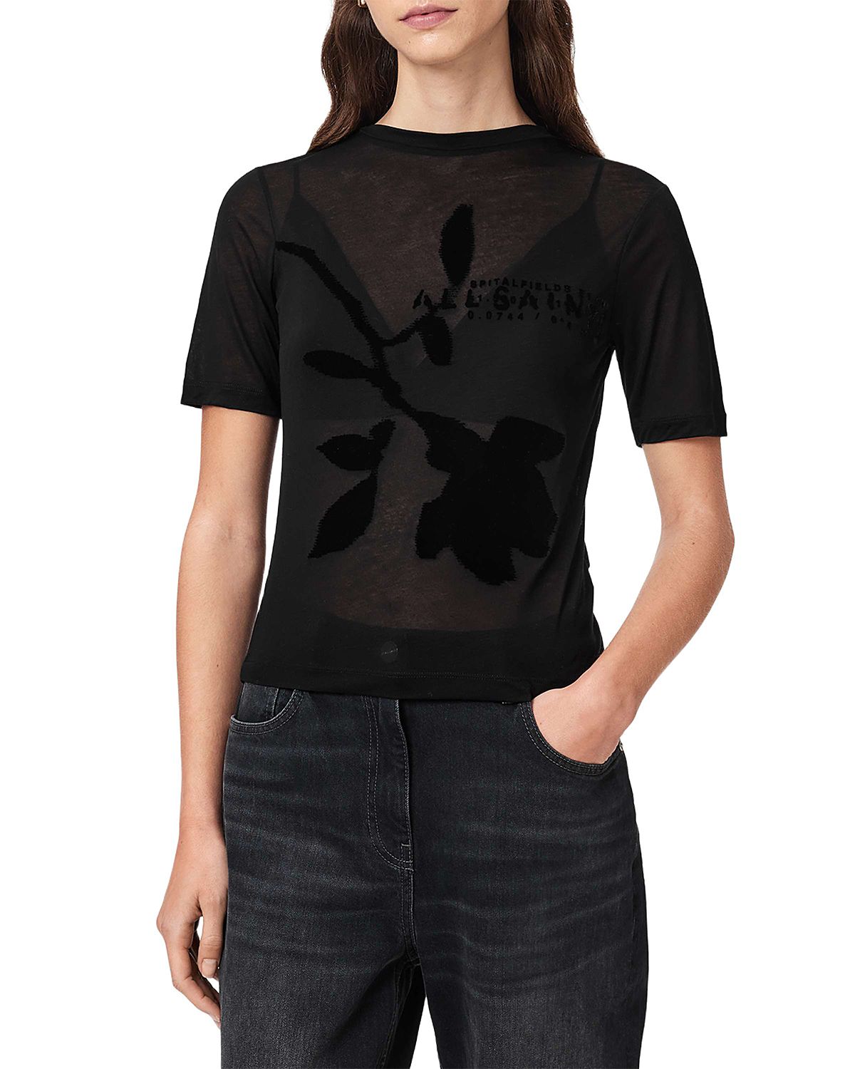 Allsaints Athea Sheer Tee