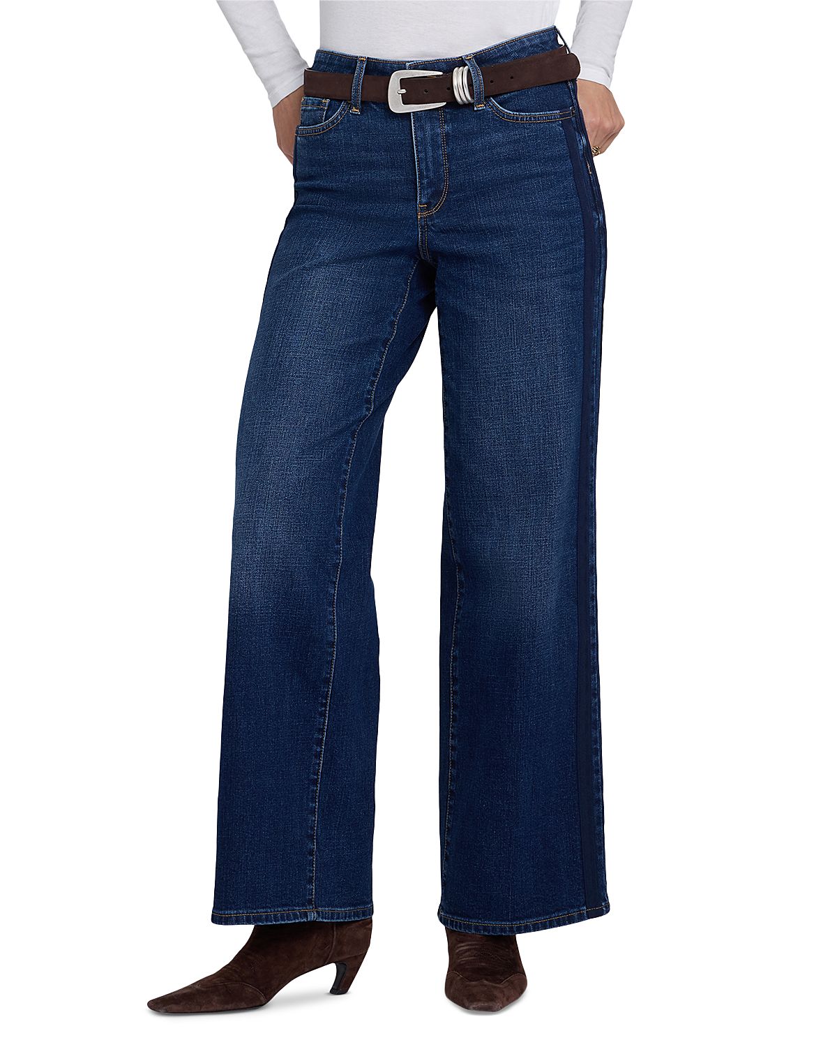 Nydj Teresa Cotton Blend High Rise Wide Leg Jeans