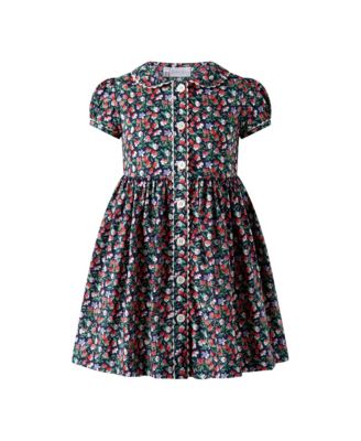 Girls' Primrose Button-Front Dress - Little Kid, Big Kid