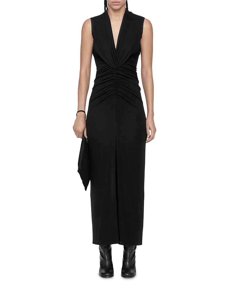 Allsaints Dariya Draped Neck Maxi Dress