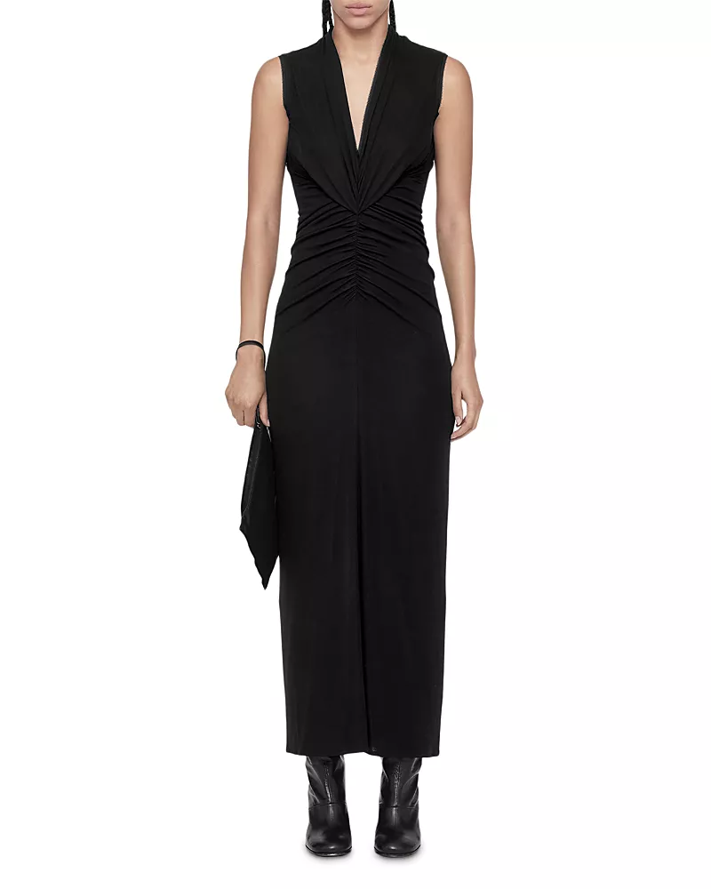 Allsaints Dariya Draped Neck Maxi Dress
