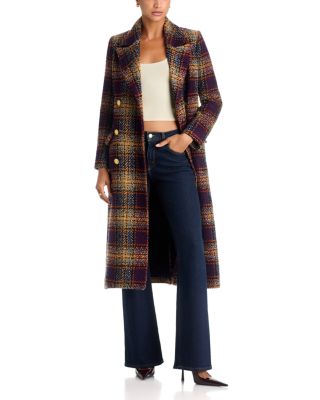 Kolina Wool Blend Belted Long Coat