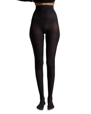 Solid Ribbed Tights
