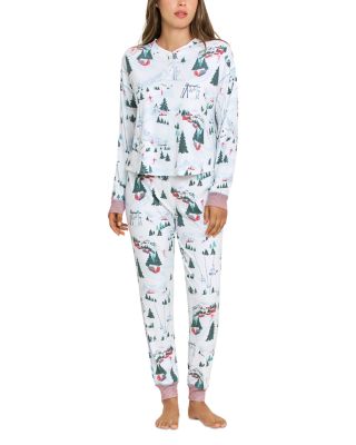 Cuddle Crew Henley Top & Pants Pajama Set