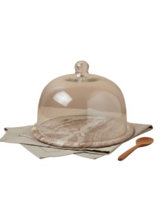  Waterfall Marble Glass Cloche