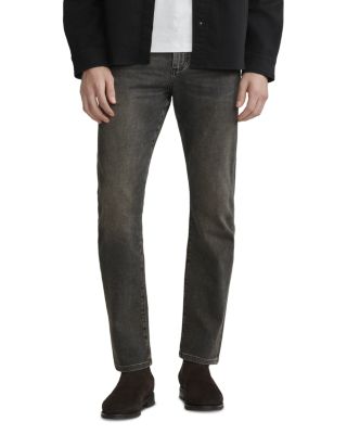 Russel Slim Straight Fit 32" Jeans in Rock DL Ultimate Knit