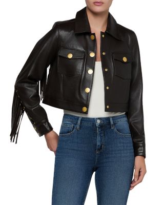 Luci Leather Fringe Jacket