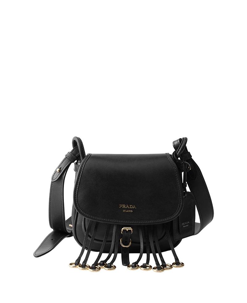 Prada Corsaire Mini Aged Leather Shoulder Bag