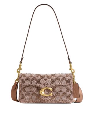 Soft Tabby 20 Crystal Signature Jacquard Shoulder Bag