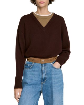 Lowen Wool & Cashmere Layered Sweater