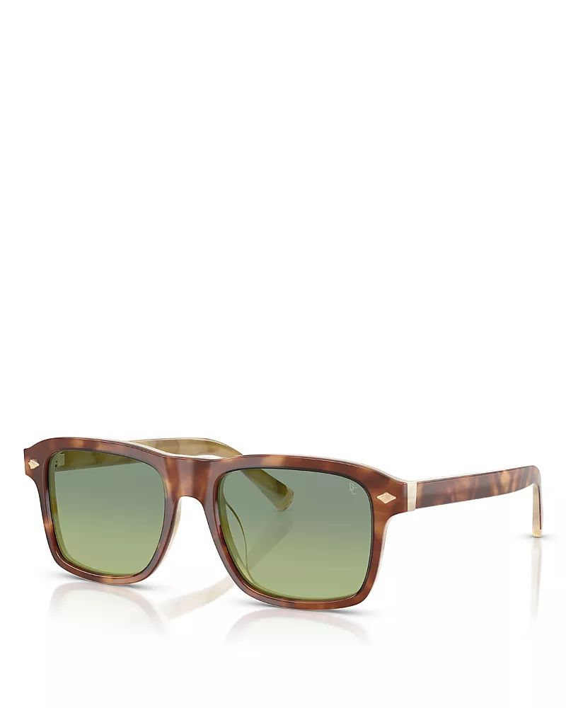 Brunello Cucinelli Rectangular Sunglasses, 53mm
