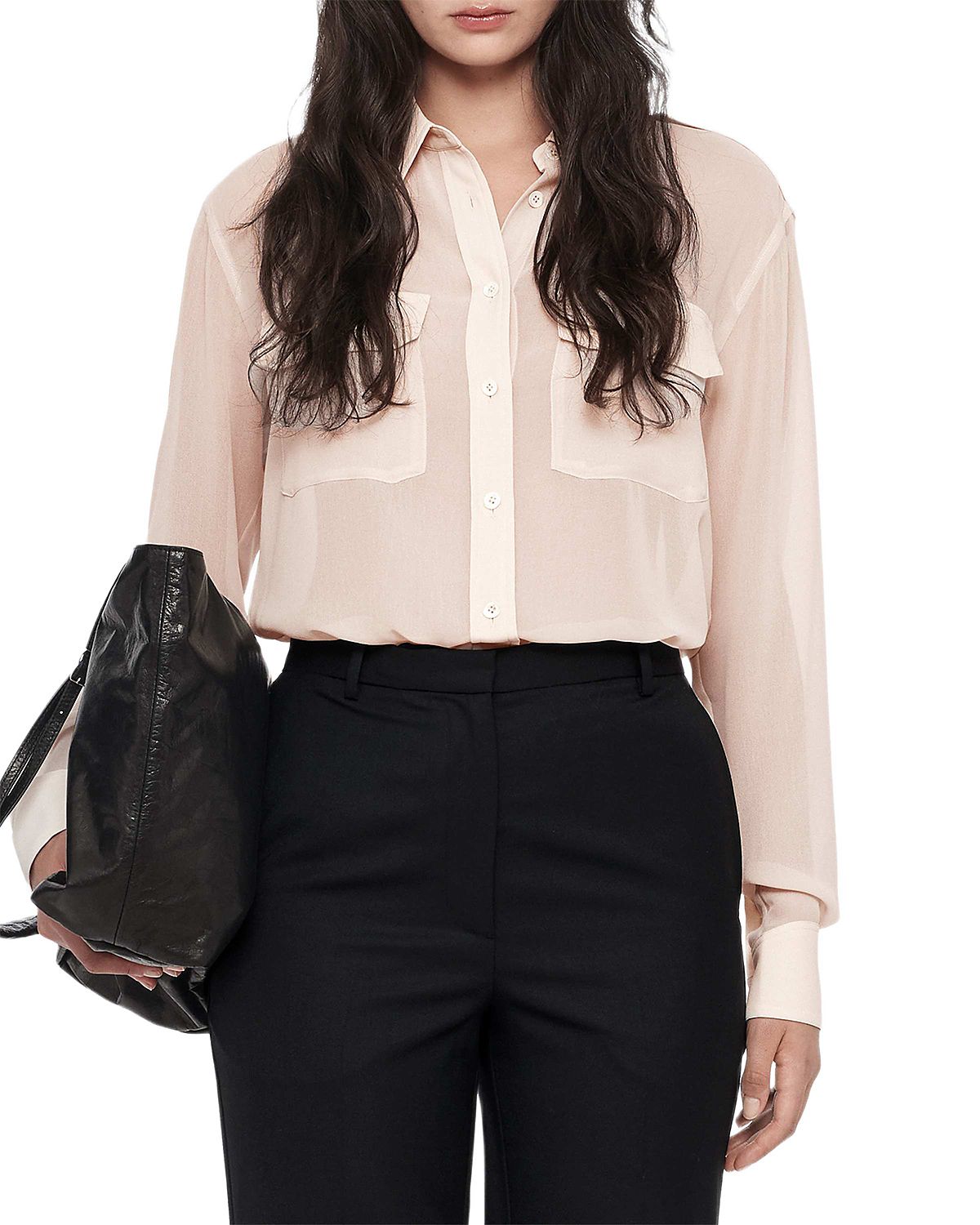 Allsaints Maven Sheer Military Shirt