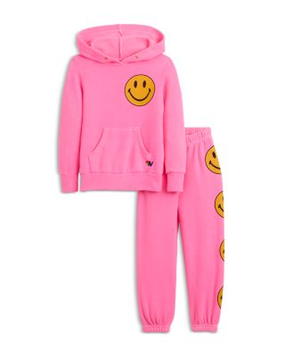 Unisex Smiley 2 Pullover Hoodie & Sweatpants - Little Kid, Big Kid
