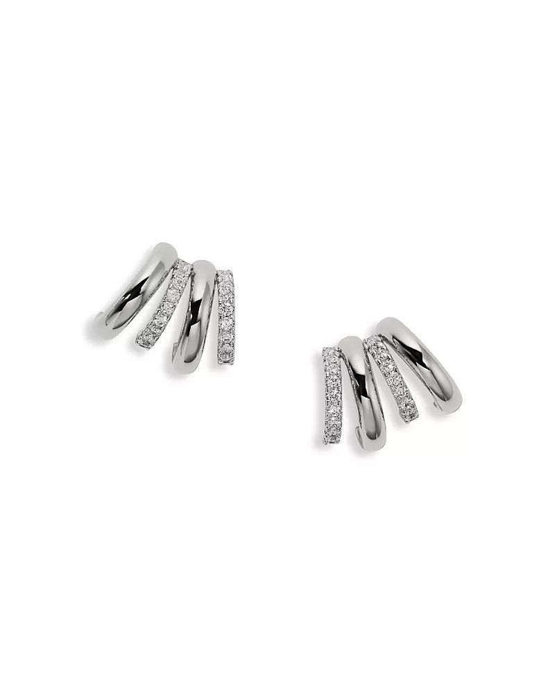 Nadri Muse Multi J Stud Earrings