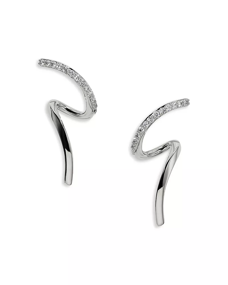 Nadri Muse Twirl Stud Earrings