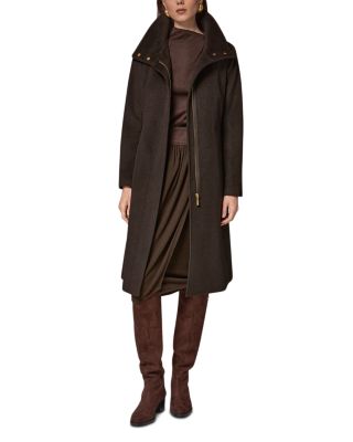 Wool Blend Belted Coat