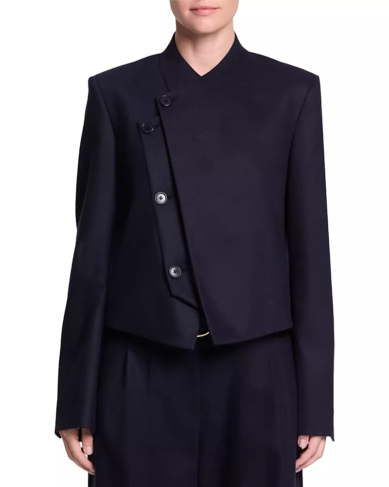Twp Wool & Cashmere Blend Asymmetrical Blazer