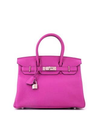 Birkin 30 Togo Leather Palladium Hardware Tote