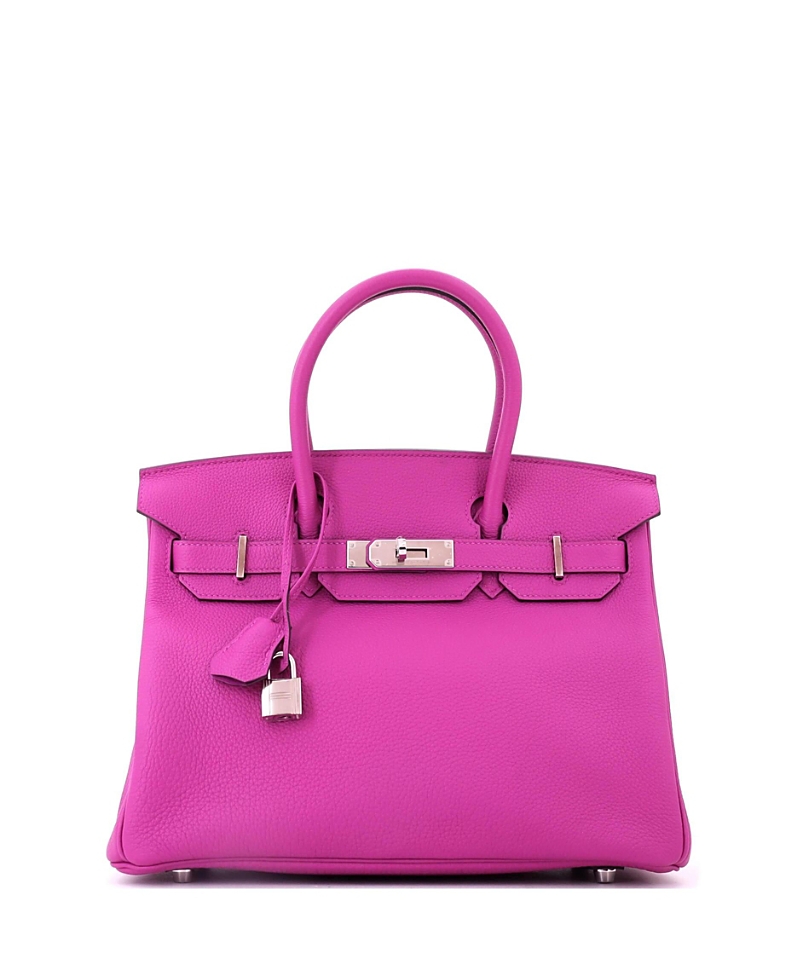 Pre-Owned HERMES Birkin 30 Togo Leather Palladium Hardware Tote