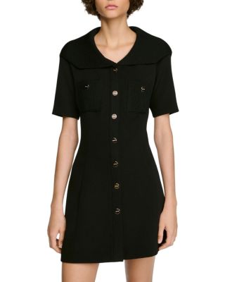 Sandro Sabrina Sailor Collar Mini Dress