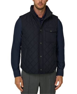 Boggi Milano Technical Fabric Padded Gilet