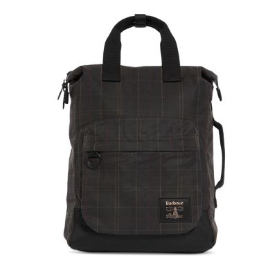 Field Tartan Waxed Cotton Backpack