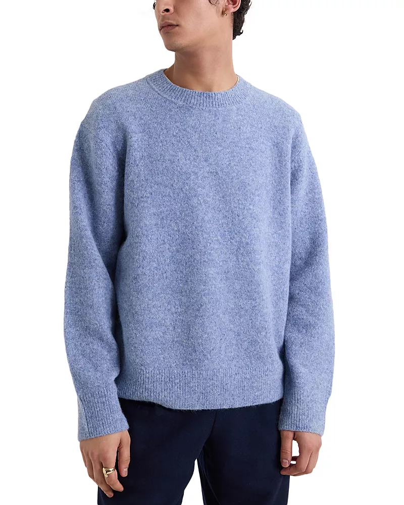 Wax London Wilde Fluffy Wool Blend Crewneck Sweater