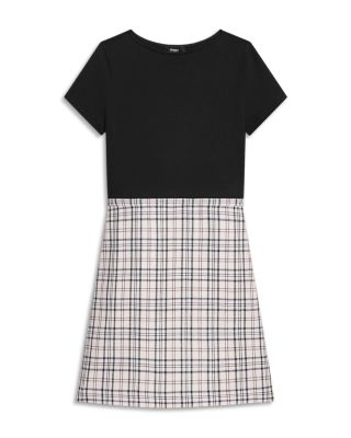 Short Sleeve A Line Wool Dress - thumbnail 5